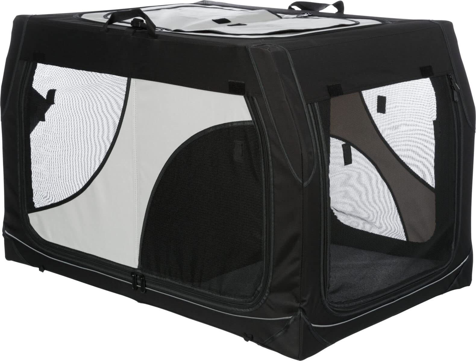 Trixie Vario Double Tour skrzynka transportowa, 95 x 69 x 61 cm, 57 cm, czarna/szara