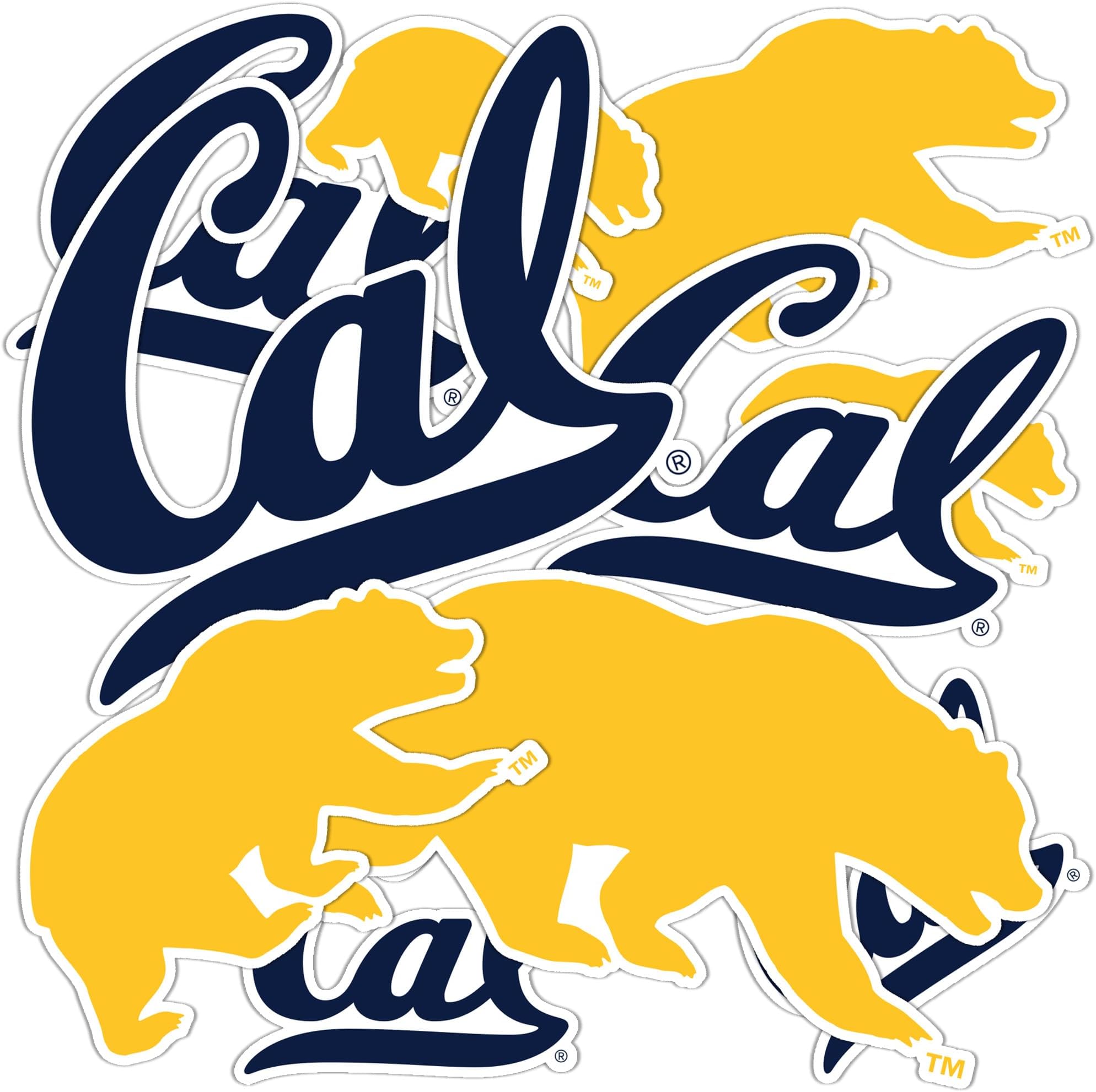 Amazon.com: Uc Berkeley CreativeStickers0810 Set Of Two (2x) Stickers ...