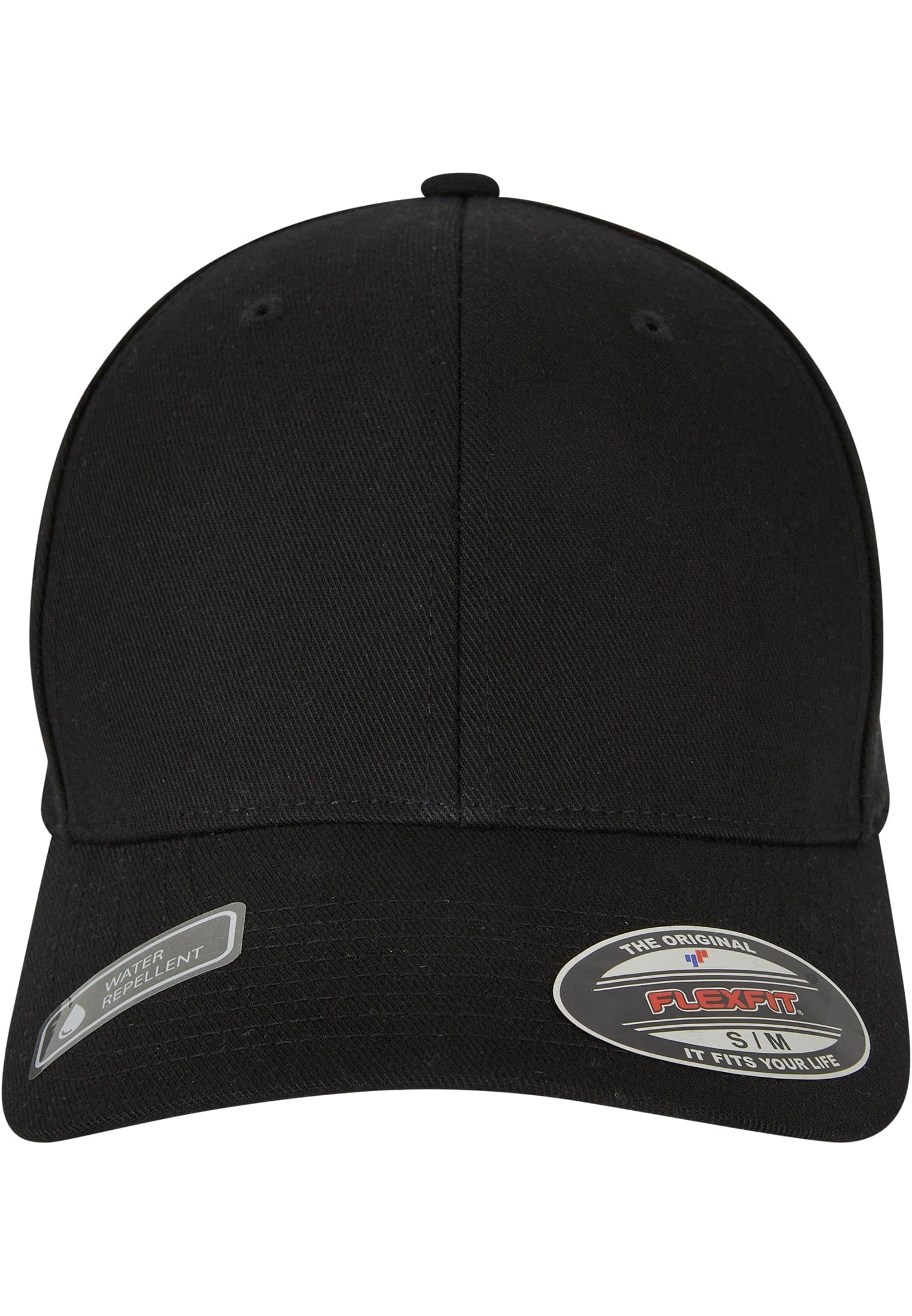 Flexfit Wooly Combed Waterrepellent Baseball Cap, Black, L/XL