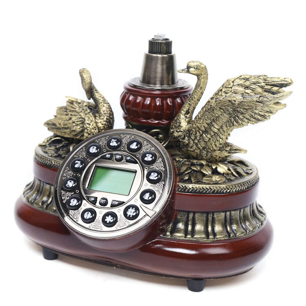Retro Festnetztelefon Vintage FSK/DTMF Haustelefon Schnurgebundenes Antik Telefon für das Hotelbüro Hause