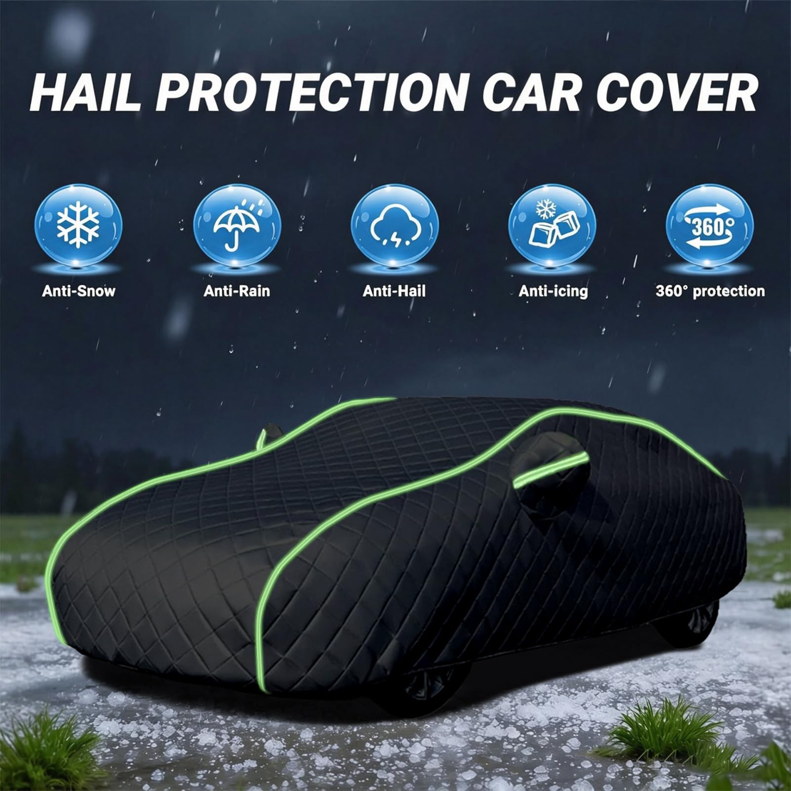 Telo Copriauto Antigrandine per Lynk & Co 01 (2017-2024), Copertura Auto Completa Esterno Antigraffio Antipolvere Anti Vento, Telo Antigrandine per Auto Resistente a Pioggia Neve