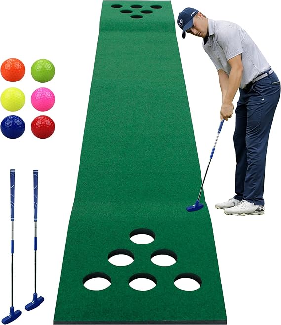KOFULL Putting Mat Indoor Golf Putting Mat Putting Green Mat Indoor