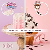 Vista 5 de Palillos de bambú para decoración de cupcakes – 3.5 pulgadas (paquete de 500) palillos de dientes para aperitivos – Palitos de decoración