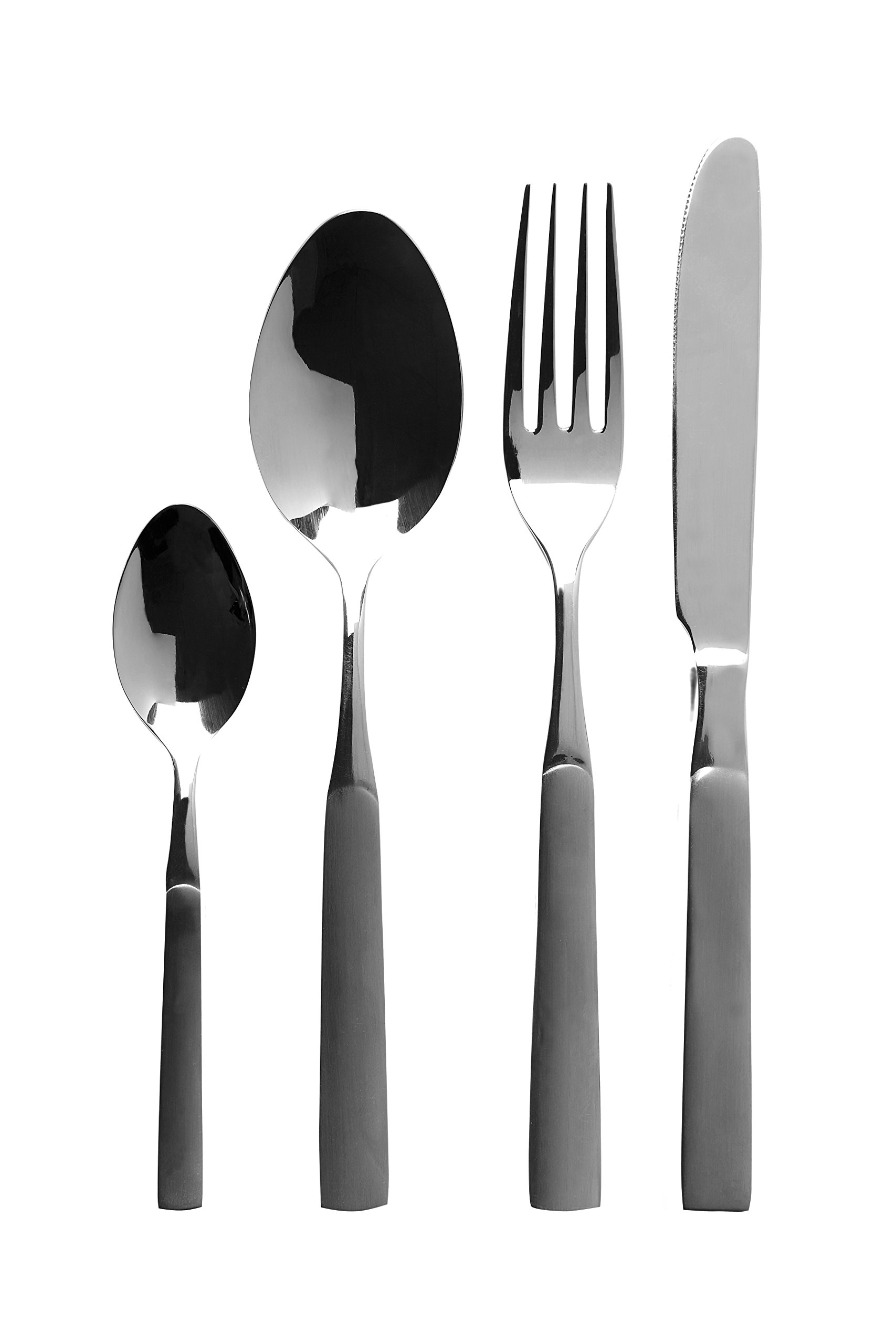 Premier Housewares Jewel Cutlery Set, Silver, 24-Piece