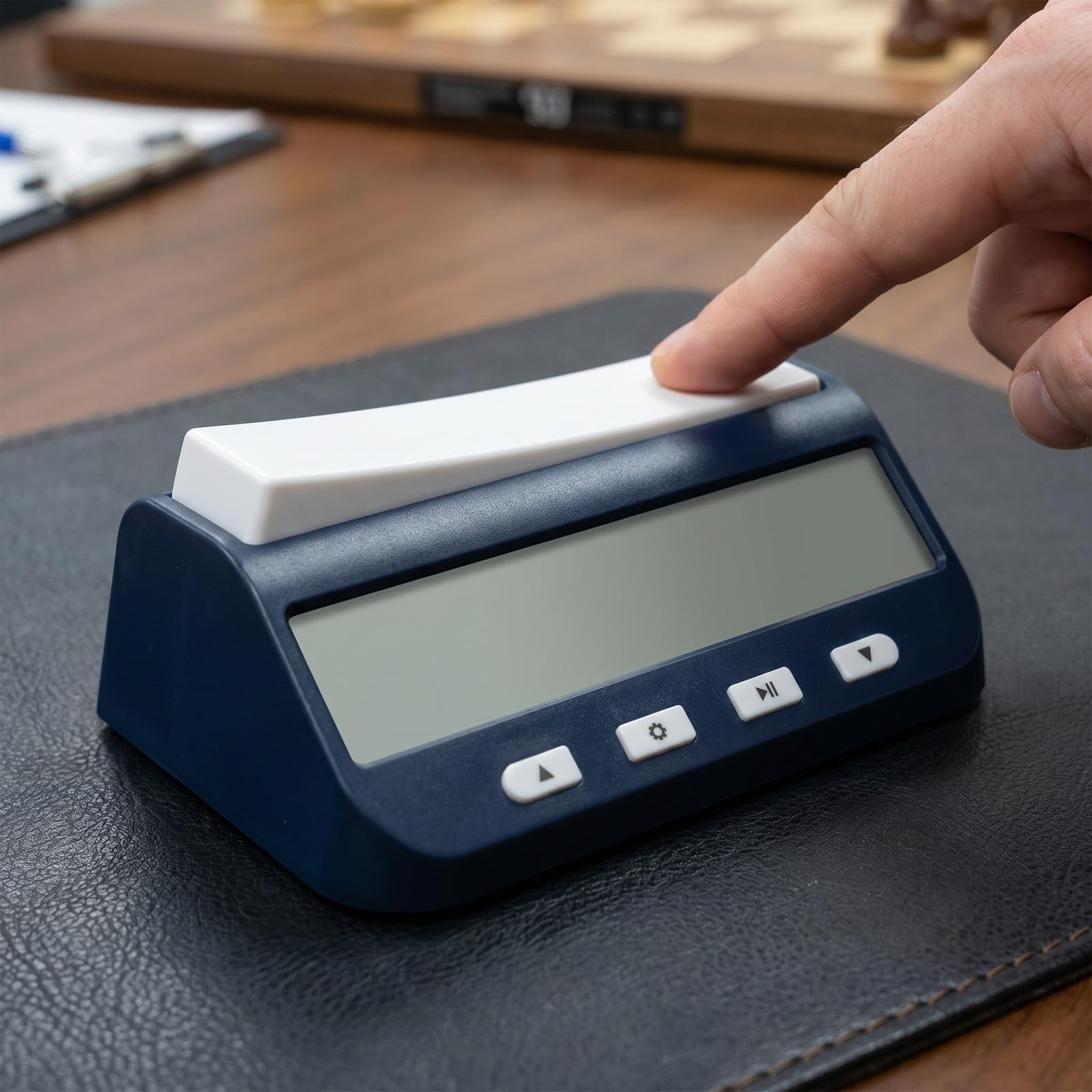 Tragbare Schachuhr aus Leichtem Abs mit Alarmfunktion und Austauschbarem Batteriefach für Turniere und Schachliebhaber im Park