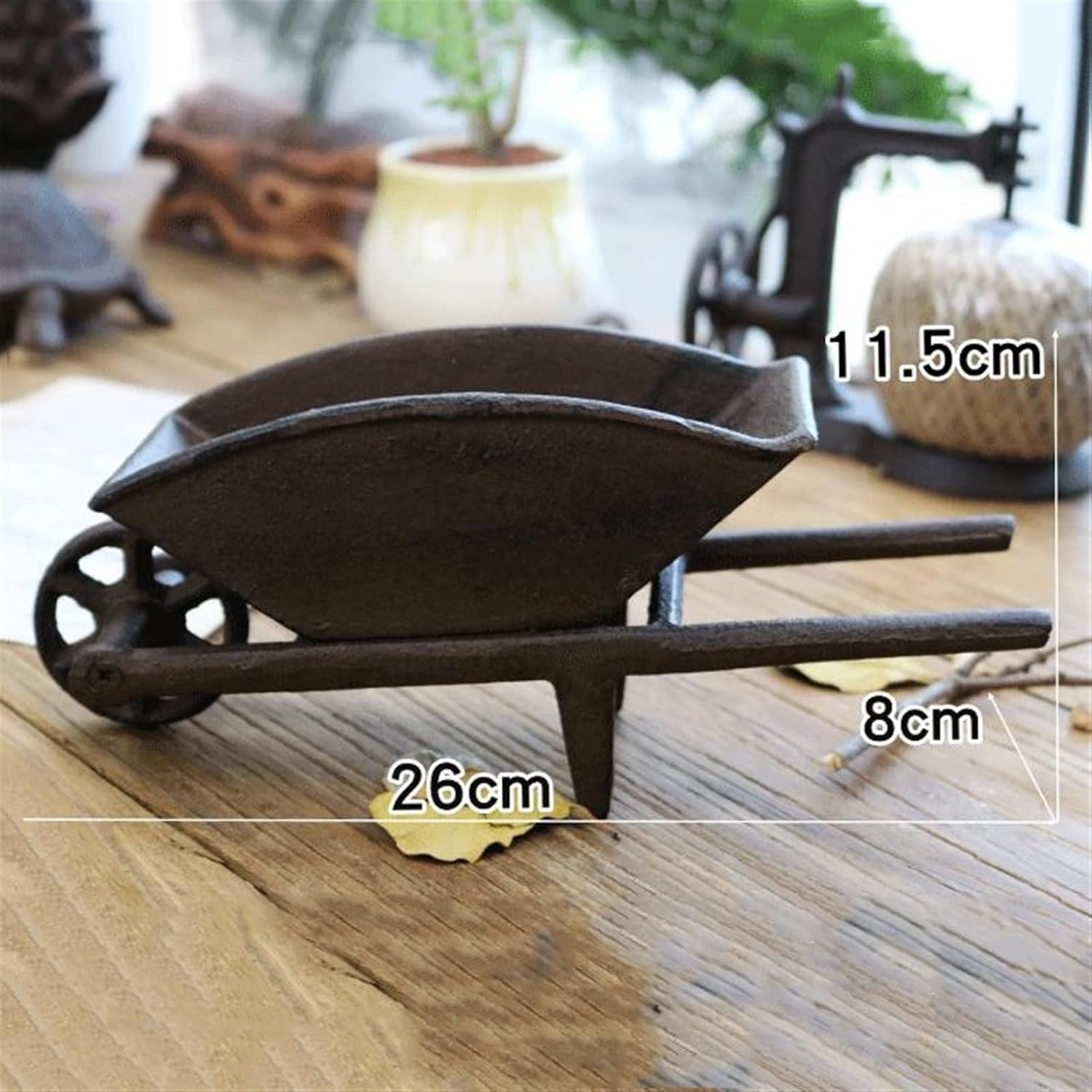 GUIPAIHAI Cast Iron Ornaments Farmhouse Courtyard Home Decoration Creative Metal Art Desktop Decor