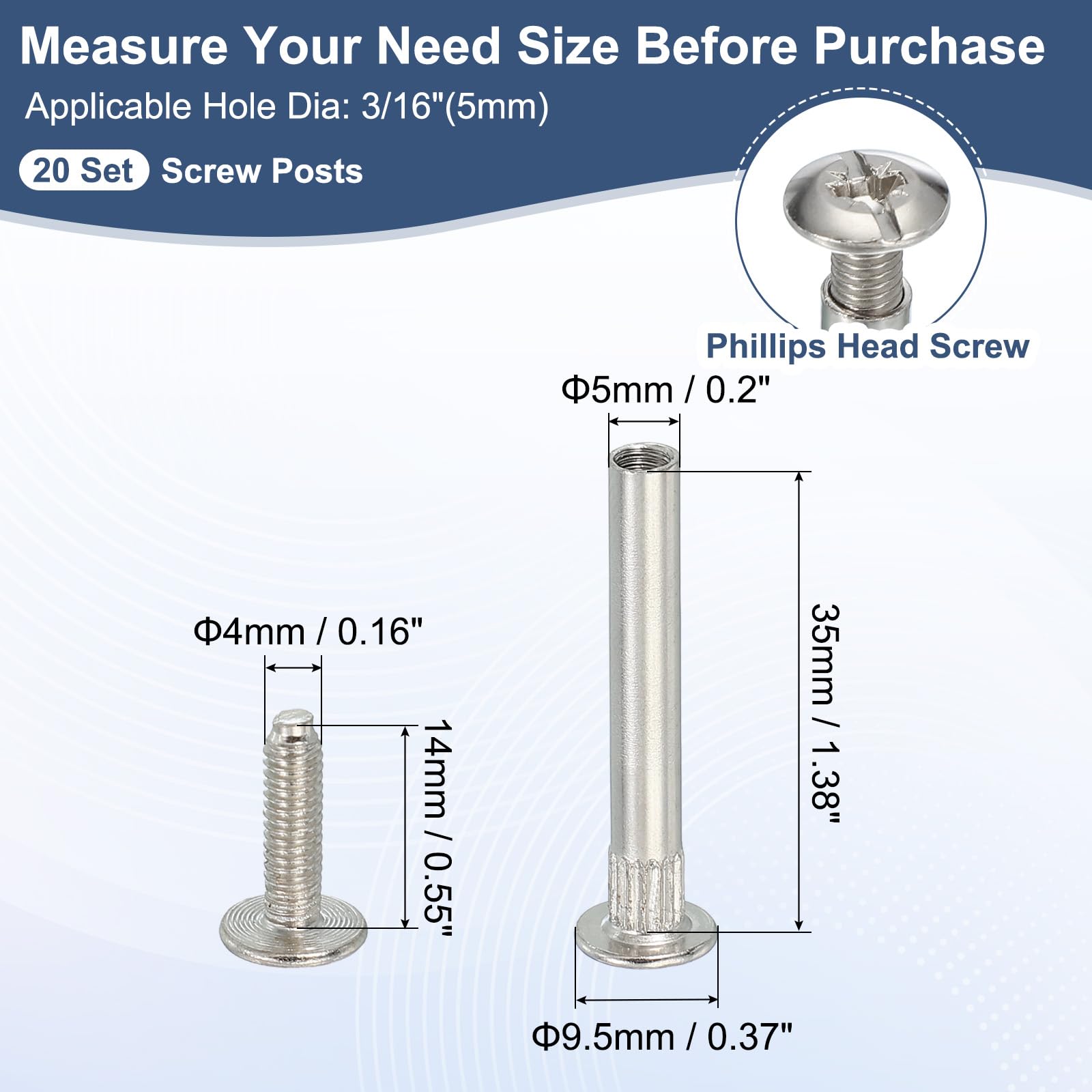 PATIKIL Binding Screw Posts - Image 2