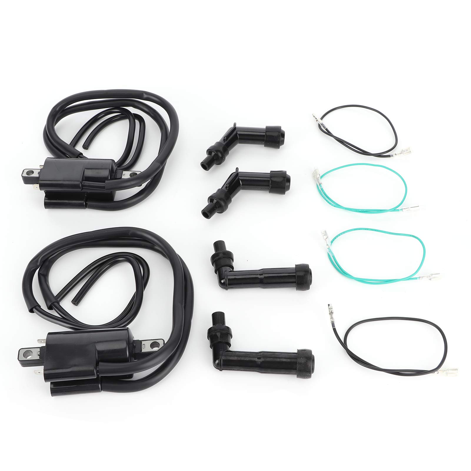 CB350F CB350F Coils Zündspule Zündspule Zündkerzenkappen-Set 