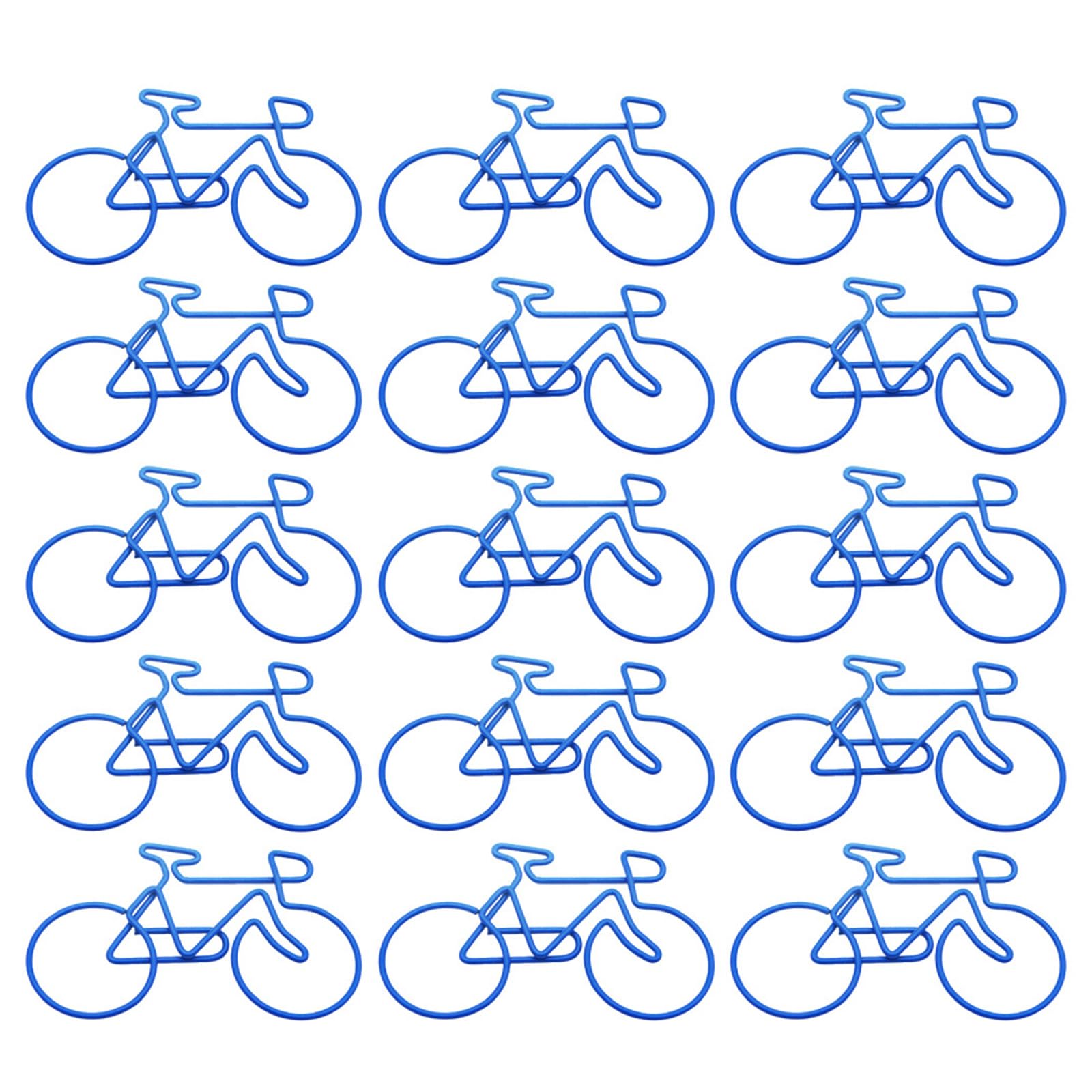 Maxtonser 15Pcs Bike Shape Paper Clip Metal Paper Clamp Bookmarks Clips For Holding Photo Envelopes File Document Postcard