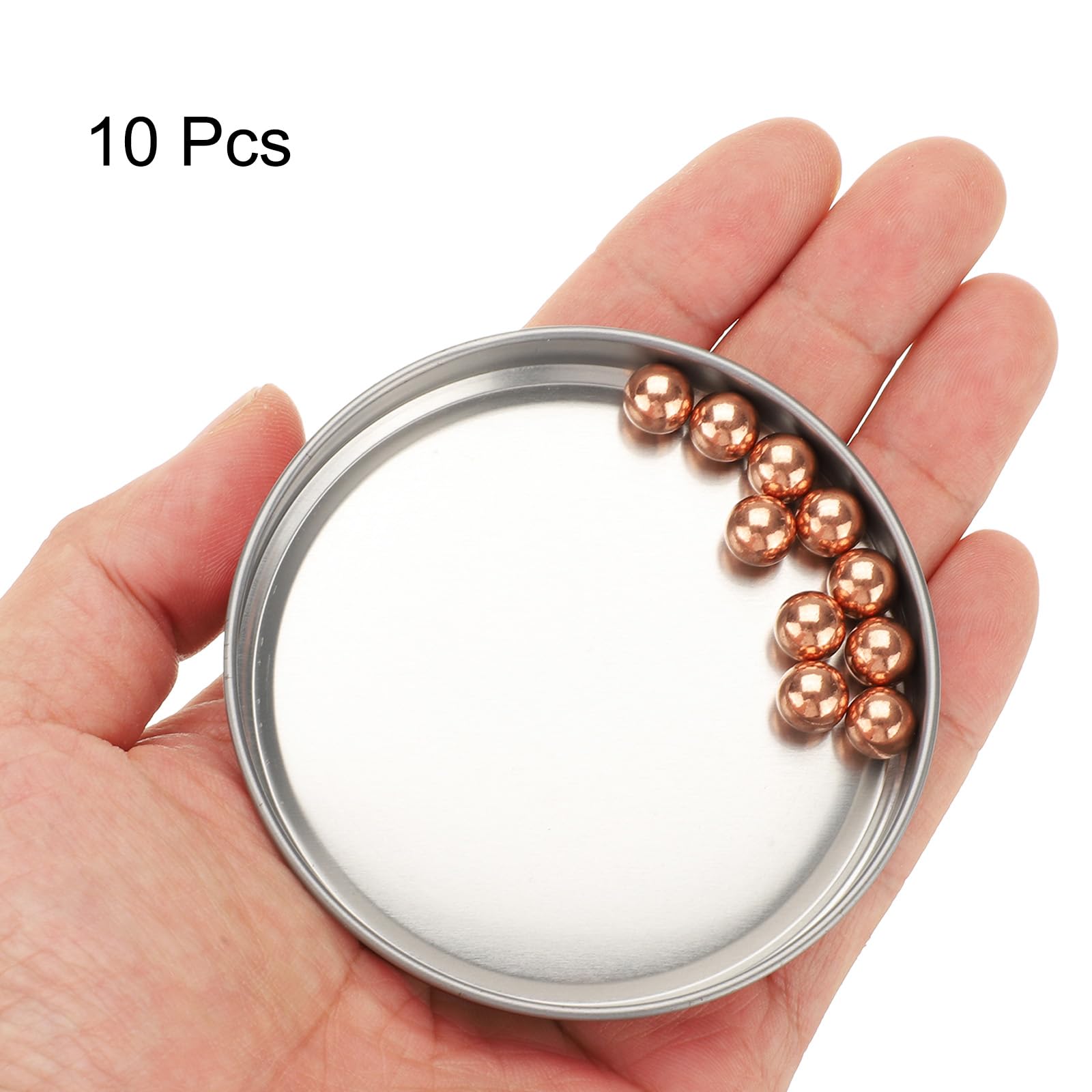 Lot De 20 Billes De Roulement En Cuivre T2 - Diamètre 8 Mm, Précision G200 - Pour Machines, Bricolage, Bijoux, Mécanique