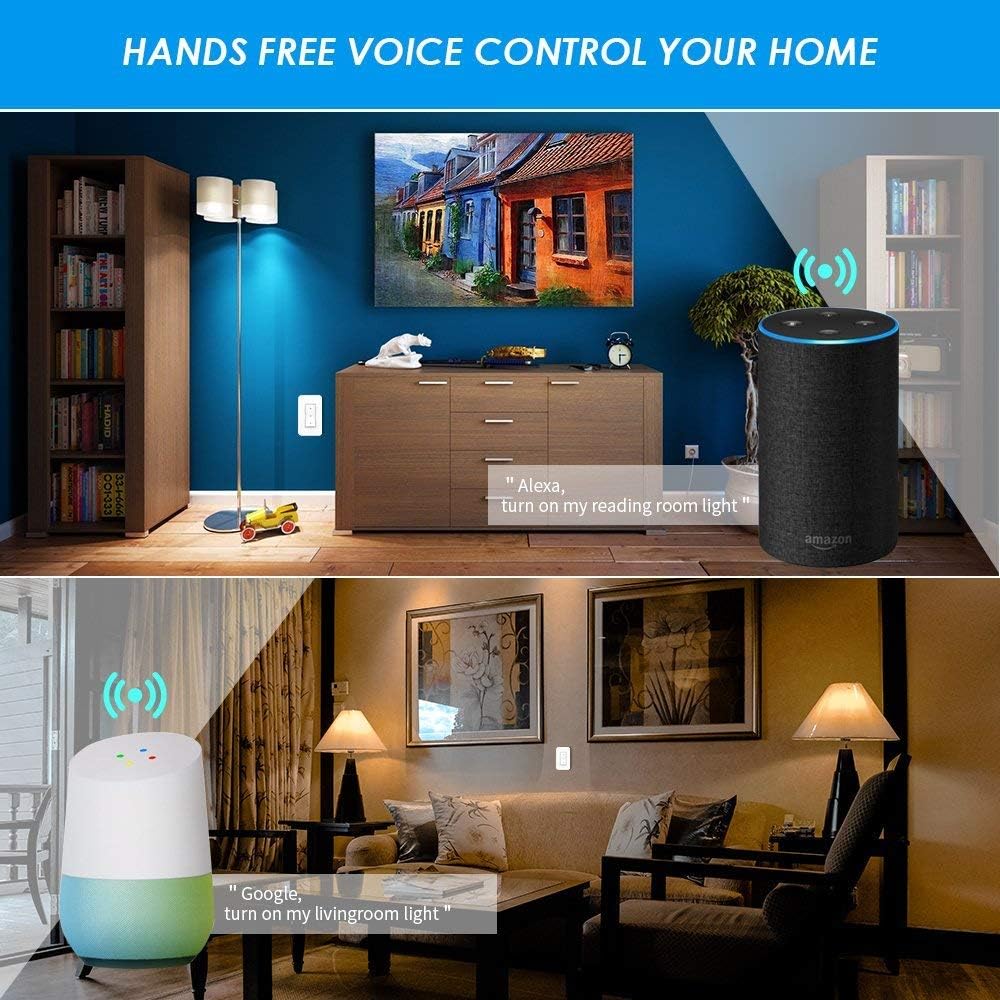 Stemmestyring med Amazon Alexa og Google Home