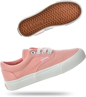 Hurley Marley Kids Lace Up Canvas Sneakers – Low Cut Skateboarding Shoes for Kids, Sports Shoes for Boys and Girls