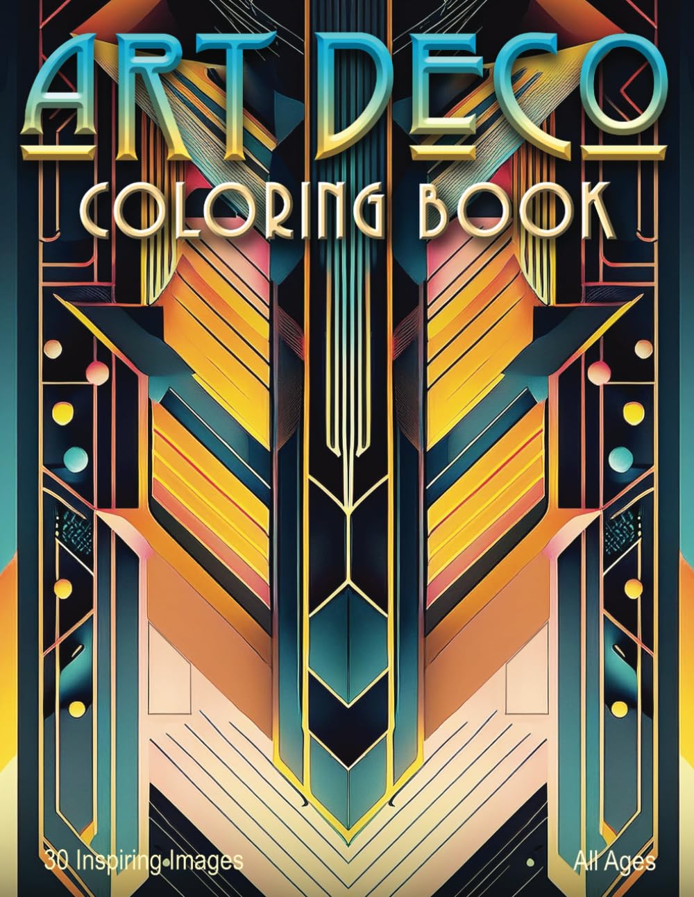 Art Deco Coloring Book: A Journey Through Art Deco Patterns