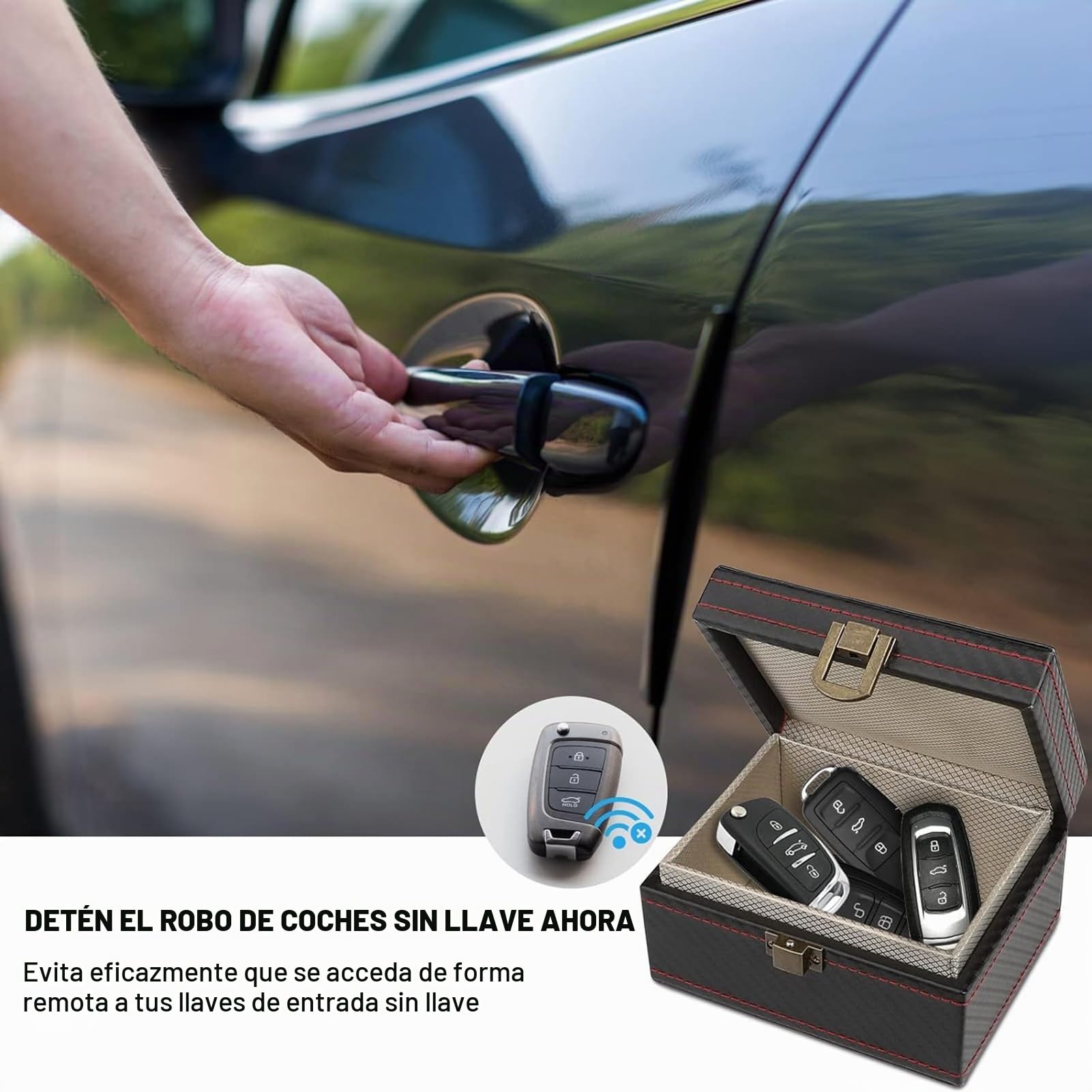 Jaula De Faraday Caja Faraday, Para Llaves De Coche, Teléfonos Y Tabletas, Caja EMP De Bloqueo De Señal RFID, Bloqueador De Señal WiFi Y GPS (Size : 19cmx12cmx9cm)