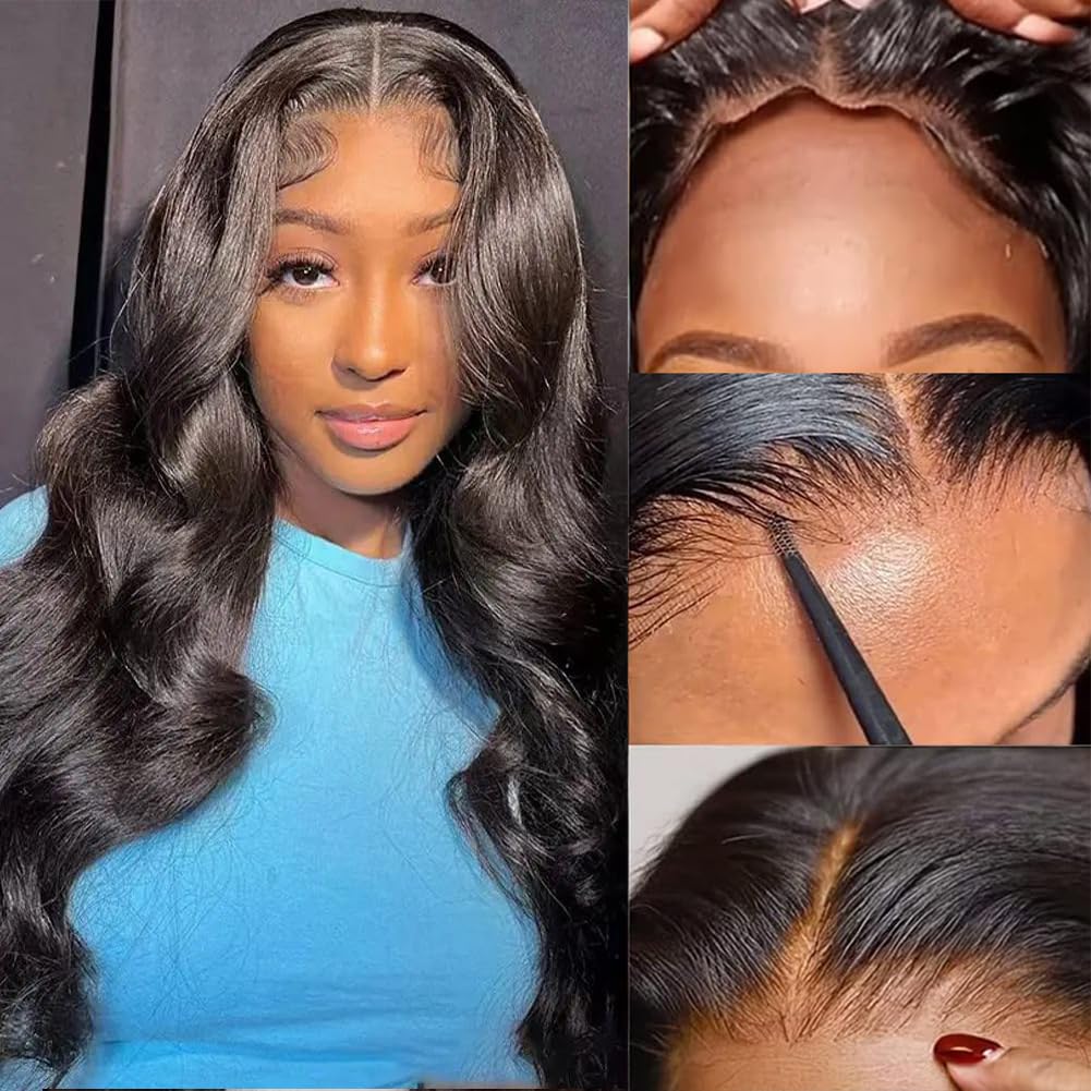 20 Inch Wear and Go Glueless Wigs 5x5 Body Wave Human Hair Wig 180% Density HD Lace Closure Wigs Human Hair Body Wave Lace Front Wigs Glueless Wigs Human Hair Pre Plucked Pre Cut