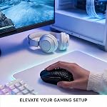 TMKB Falcon M1 Wireless Gaming Mouse, 24000DPI Optical Sensor, 180Hrs Battery, Lightweight, 6 Programmable Buttons, RGB Strip, 2.4G/BT5.2/USB-C Wired for PC/Mac/Laptop - Matte Black