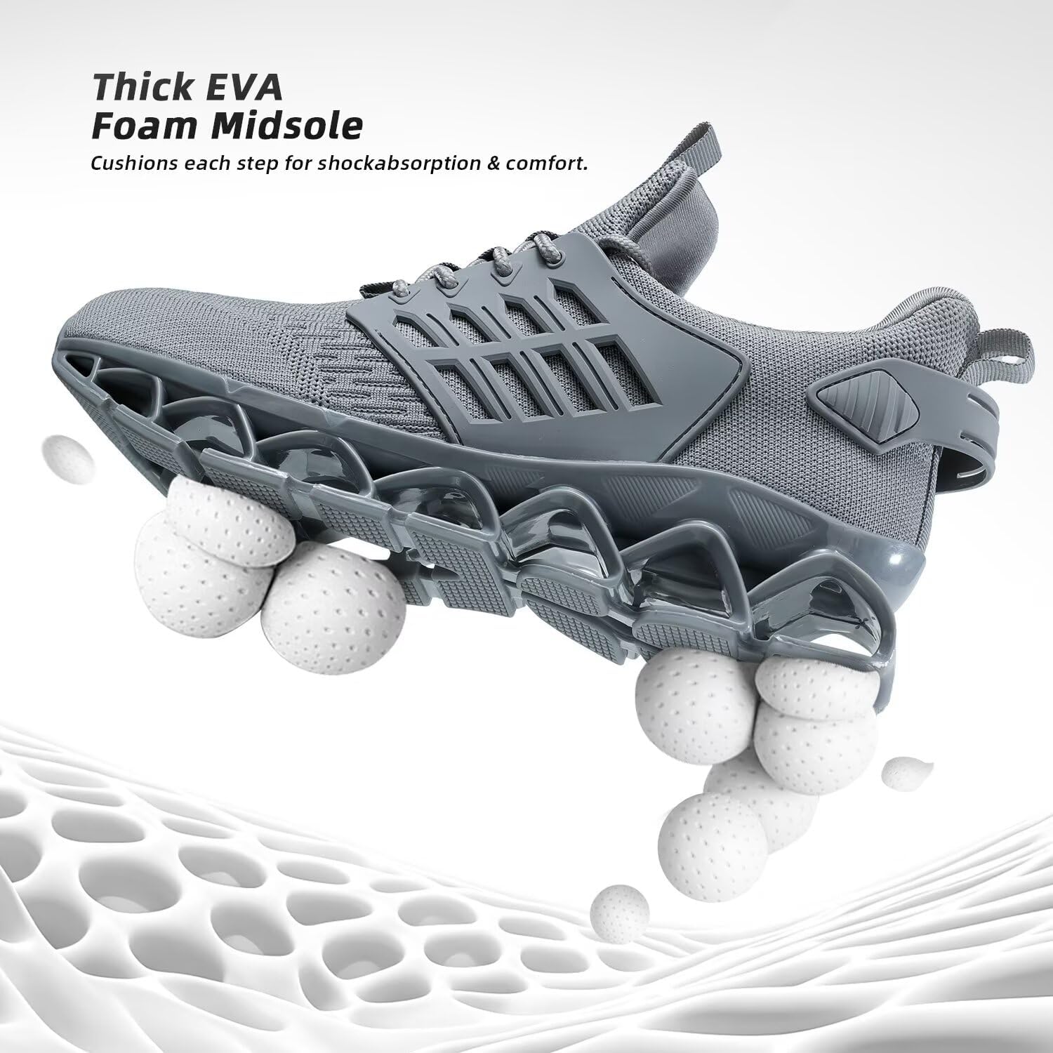 Mens Walking Shoes Slip on Blade Tennis Casual Fashion Trail Running Sneakers Comfort Non Slip Work Sport Athletic Trainers - Image 4