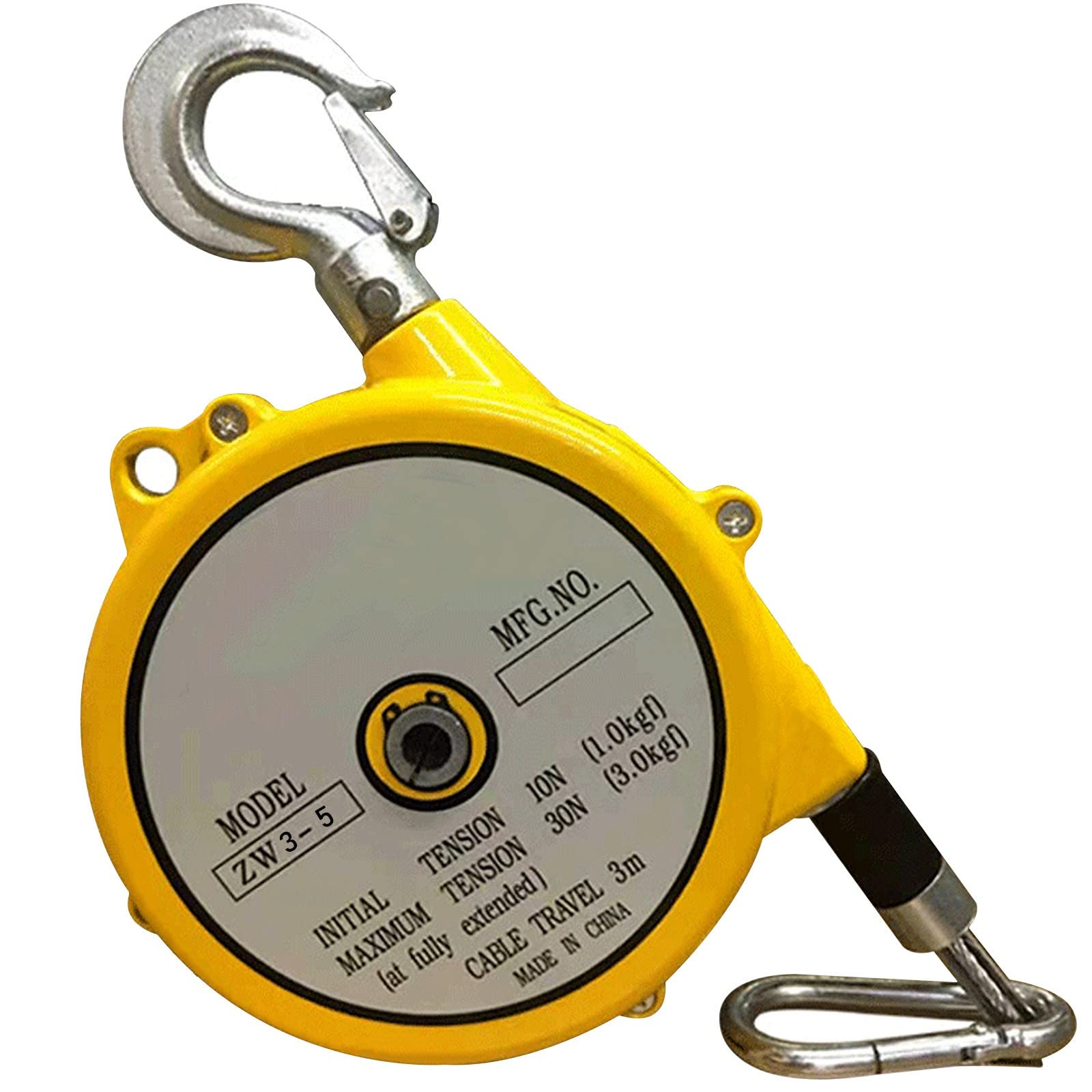 UZAMIRLEX Spring Balancer, Self-Locking Spring Balancer Retractable Tool Holder Hanger Multiple Sizes(3-5kg)
