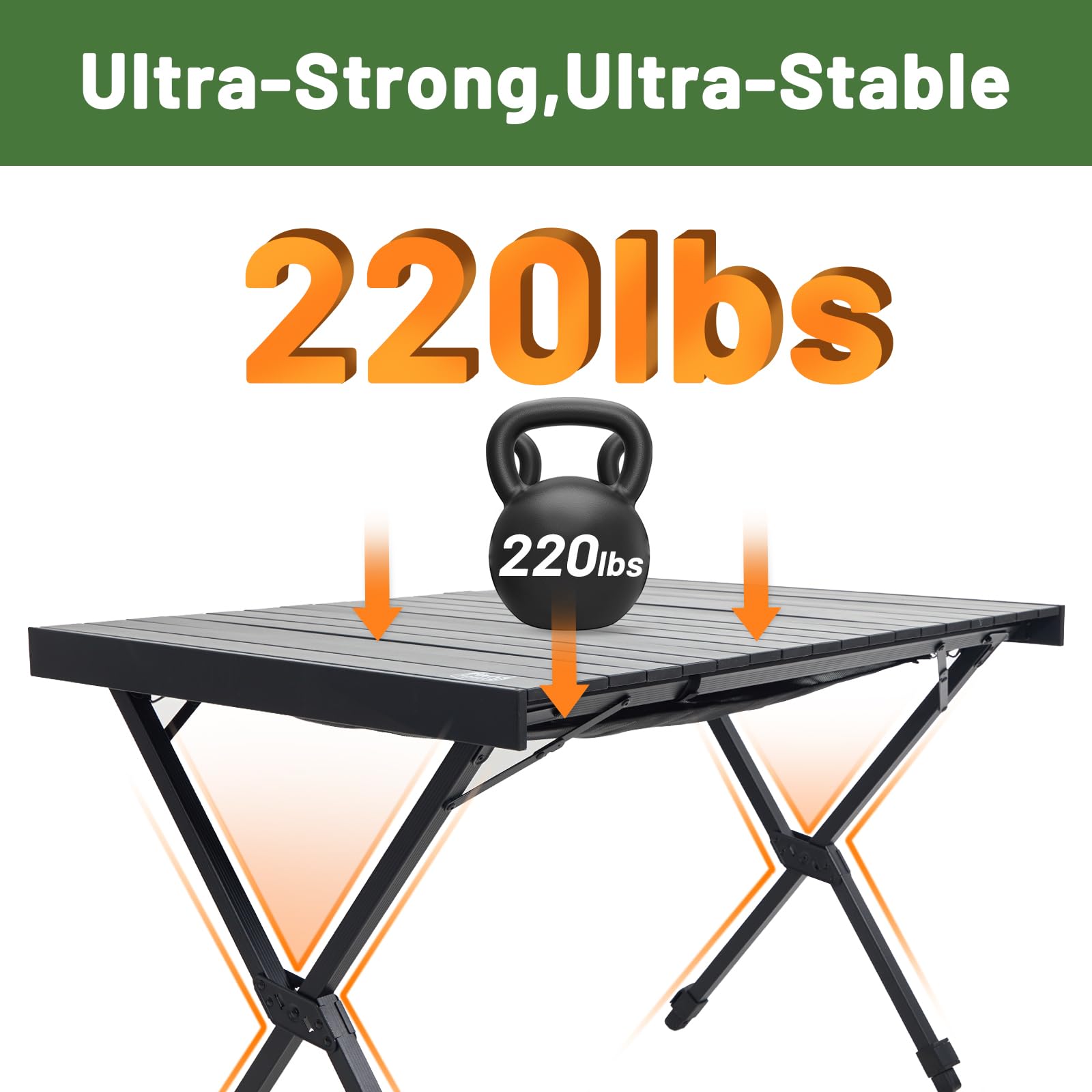 Amazon.com: TIMBER RIDGE Folding Camping Table Adjustable