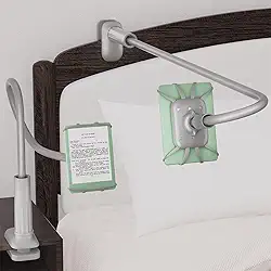 Suporte de tablet pescoço de ganso para cama, suporte flexível ajustável para iPad, suporte Kindle para leitura na cama, compatível com Fire HD, iPad, Galaxy Tabs, Kindle, Switch, Tablet ou outros