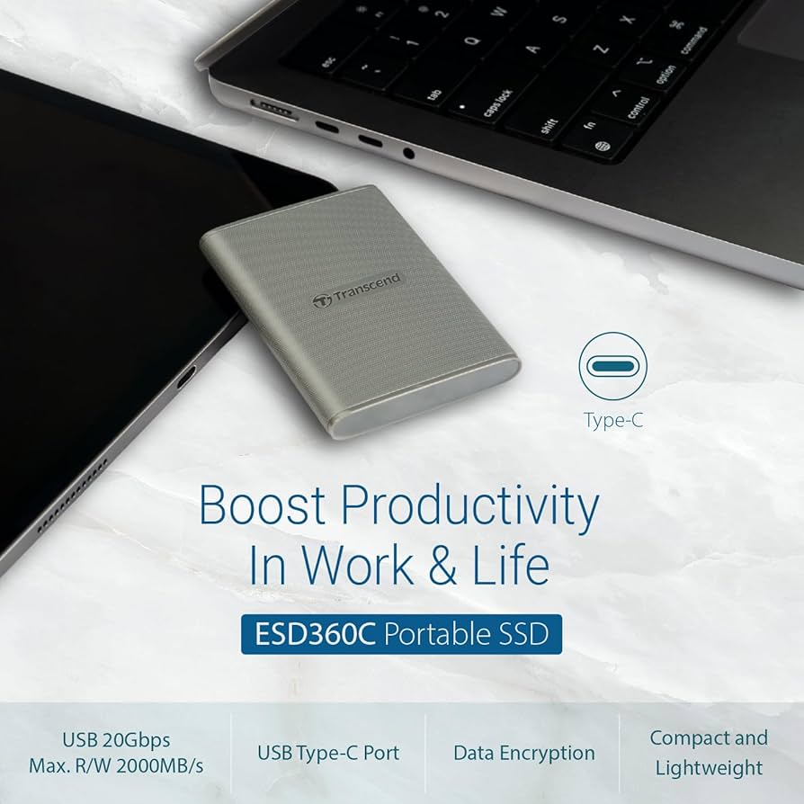 Amazon.com: Transcend 4TB External SSD, USB 3.2 Gen 2