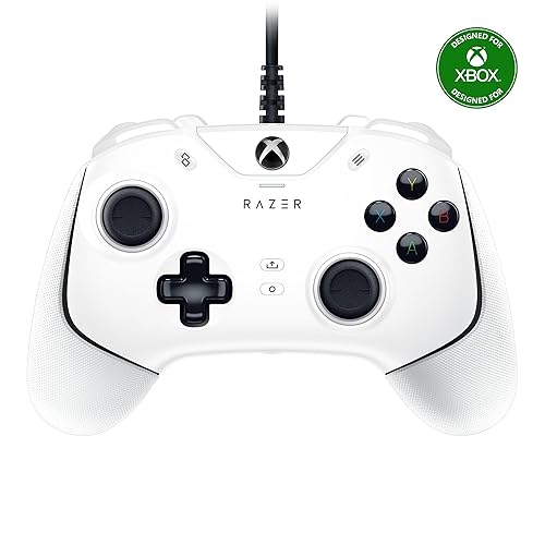 Razer Wolverine V2 Wired Gaming Controller for Xbox Series X|S, Xbox One, PC: Remappable Front-Facing Buttons - Mecha-Tactile Action Buttons and D-Pad - Trigger Stop-Switches - White - White - Controller - Wolverine V2
