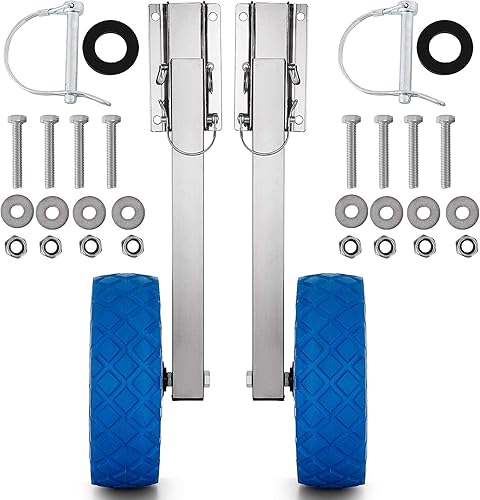 Bestauto Ruedas de lanzamiento de barcos de acero inoxidable para barco de acero inoxidable para barco inflable