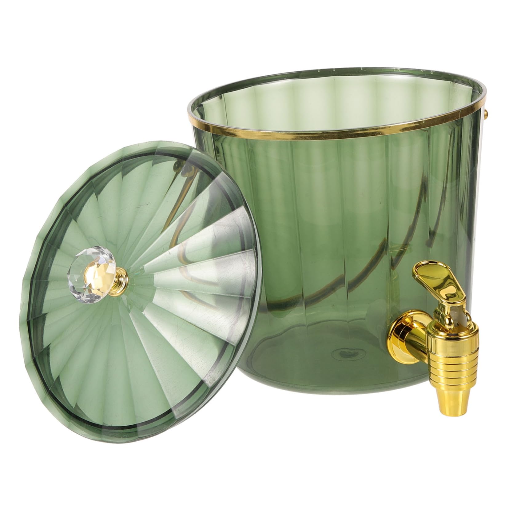 Sosoport Beverage Dispenser with Spigot Lid Drink Jug for Fridge Practical Juice Container for Parties Hotels and Drink Shops Sturdy Safe Wine and Juices