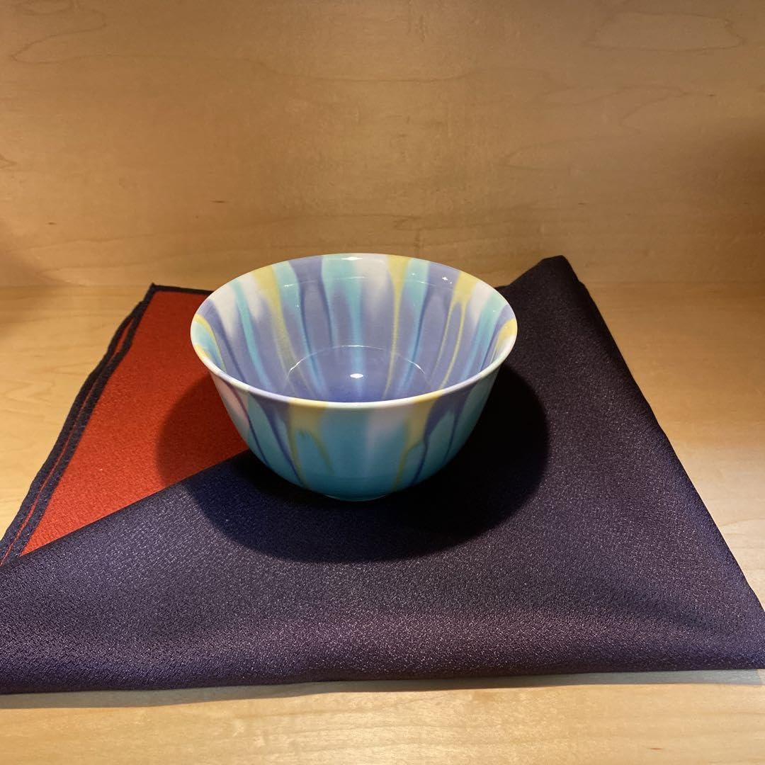 Kutani Yakichi Tokuda Rice Bowl, Matcha Bowl, Pottery, Lacquerware