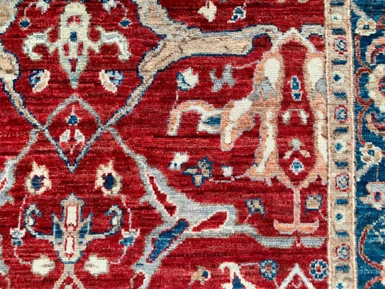 5 x 8 ft Afghan Handwoven Bokhara Wool Area Rug - (244 x 145 cm) Medallion Pattern for Elegant Home Décor