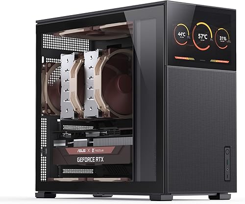 Miniatura 6 de JONSBO D41 MESH SC - Carcasa para computadora ATX con pantalla, carcasa ATX para PC, torre mediasoporte RTX 4090 (13.189-15.748 in) GPU 360280AIO,