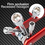 Hand Tool Set Folding Socket Wrench Kit British Standard Durable Steel Construction for Garage Workshop Repair