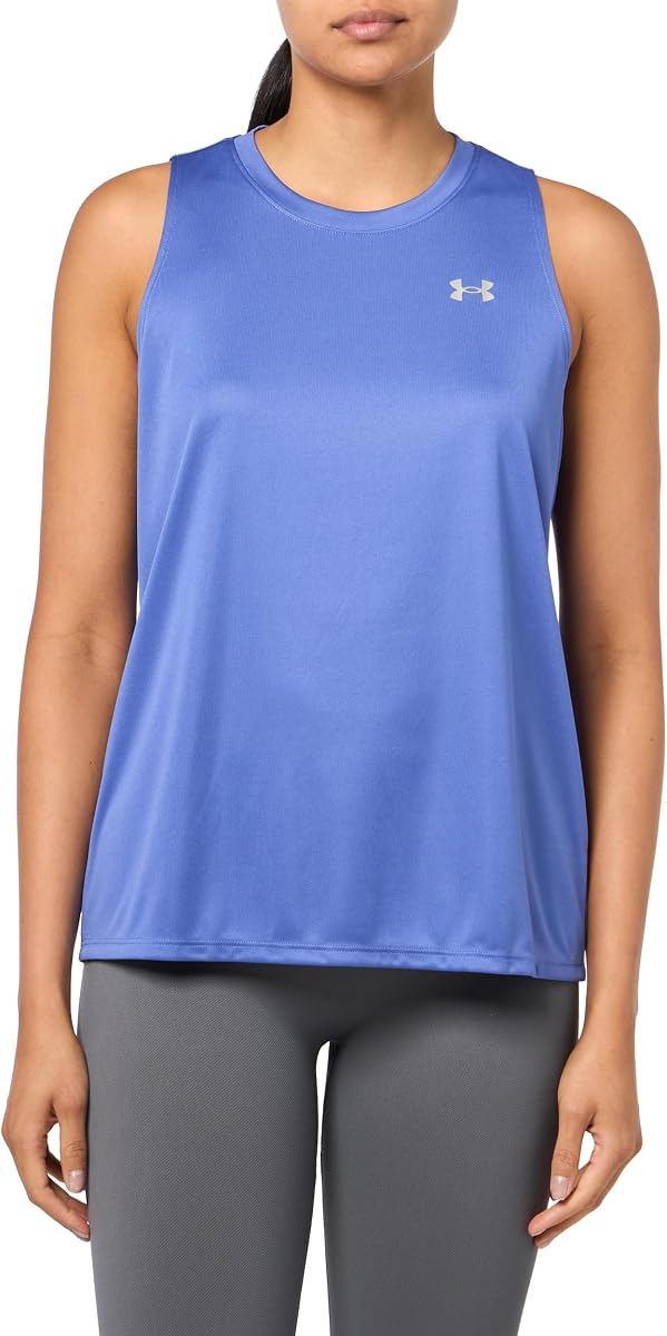 Under Armour Camiseta sin mangas Velocity Solid para mujer