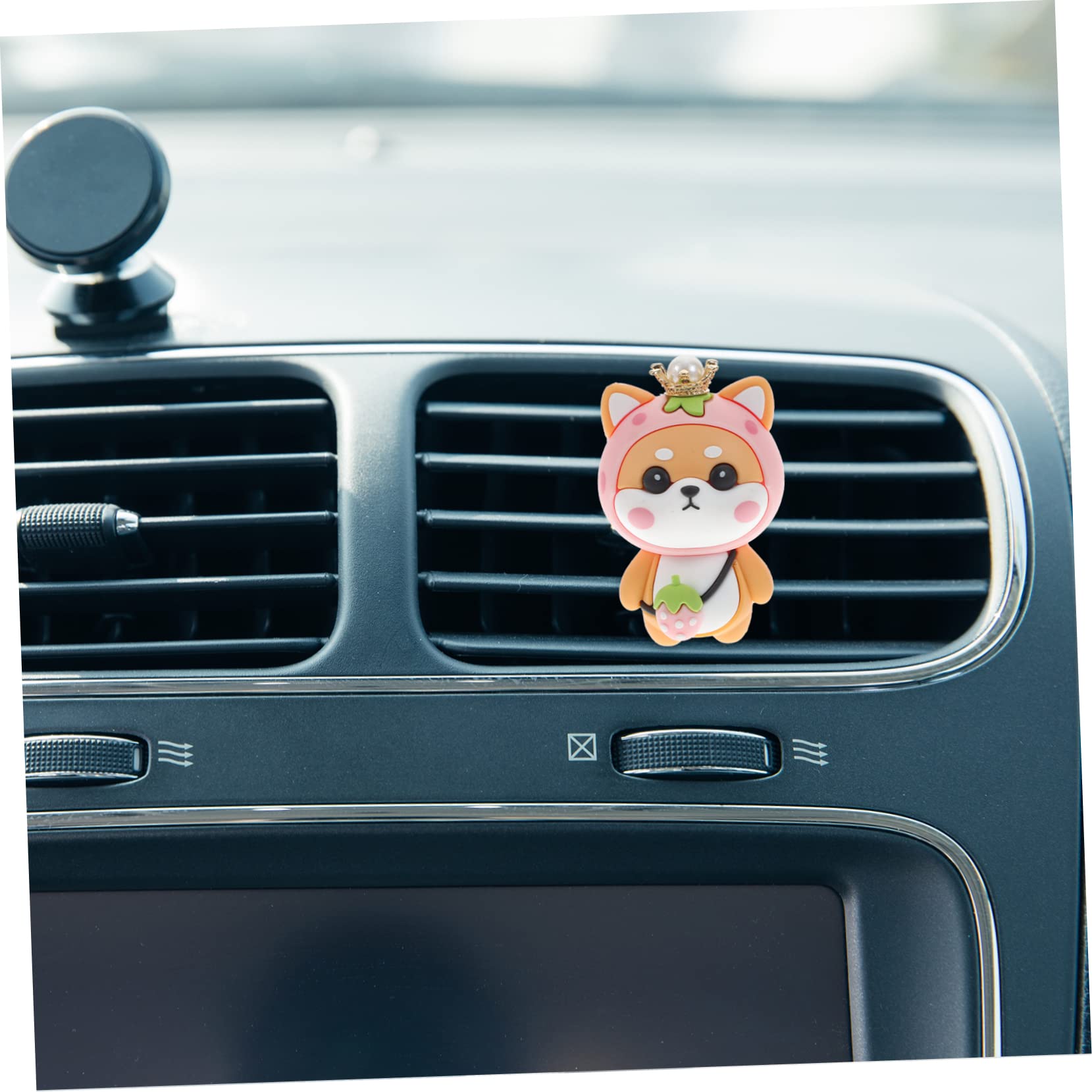 SOLUSTRE 3pezzi Profumatore Auto Clip Con Design Di Cagnolino Decorazione Per Ventilazione Leggera e Resistente Per Auto Ufficio e Casa Copre Odori Sgradevoli e Rinfresca