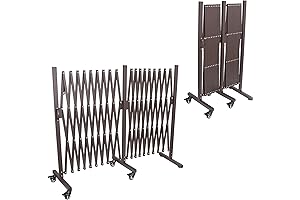 Double Folding Security Gates with Wheels