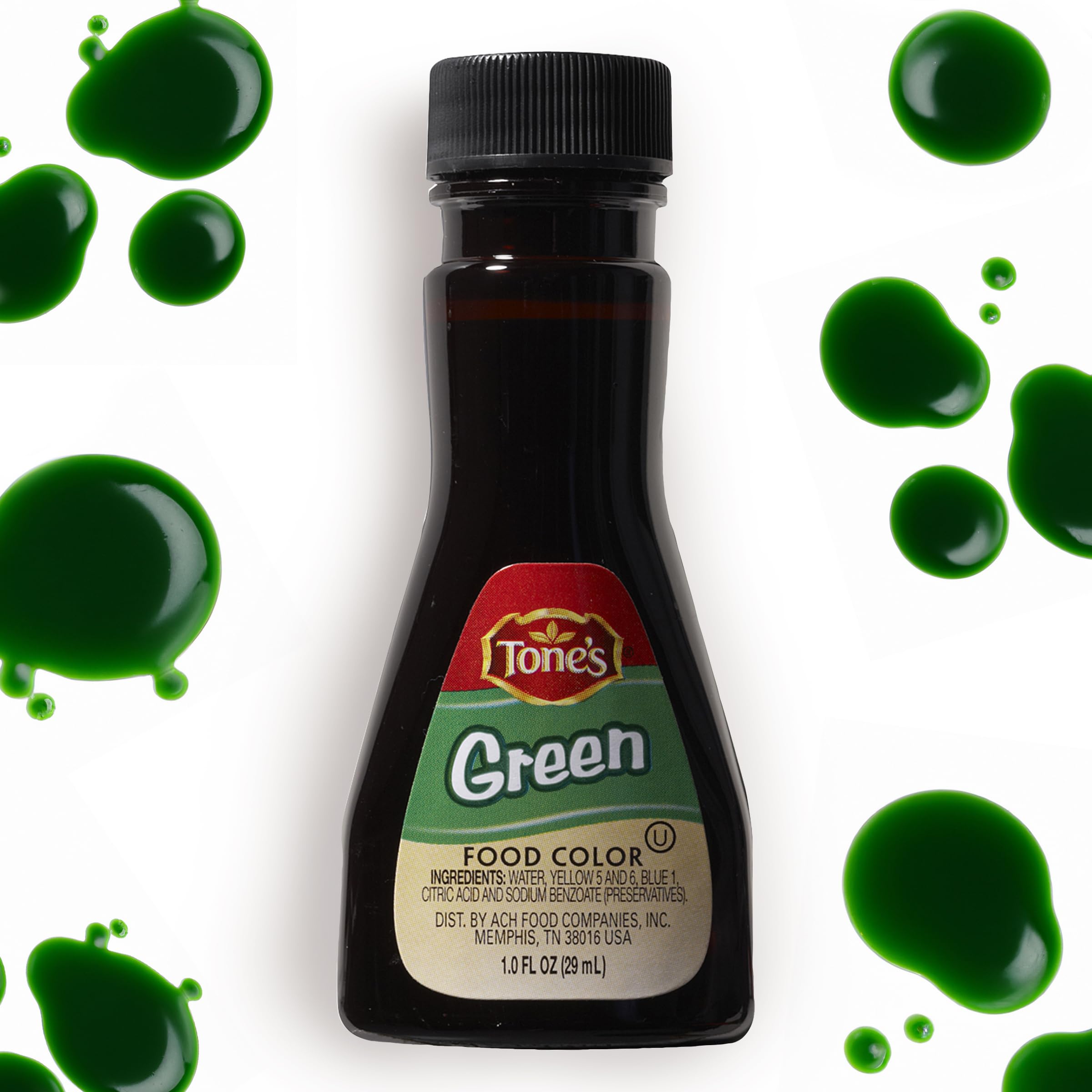 Tone's Green Food Coloring, 1.00 Ounce