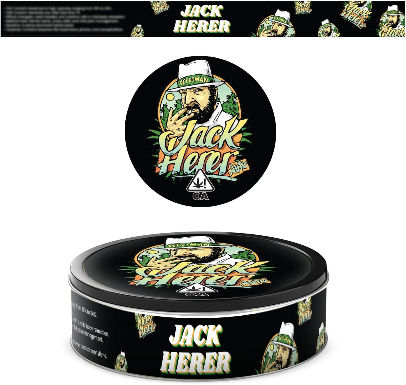 プレスイン缶 マグロ缶ステッカー - 3.5g缶食品容器(TC1)用ラベルステッカー200枚