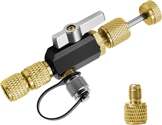 Herramienta de Extracción de Núcleo de Válvula HVAC, 1/4" y 5/16", 20 Micrones miniatura 8