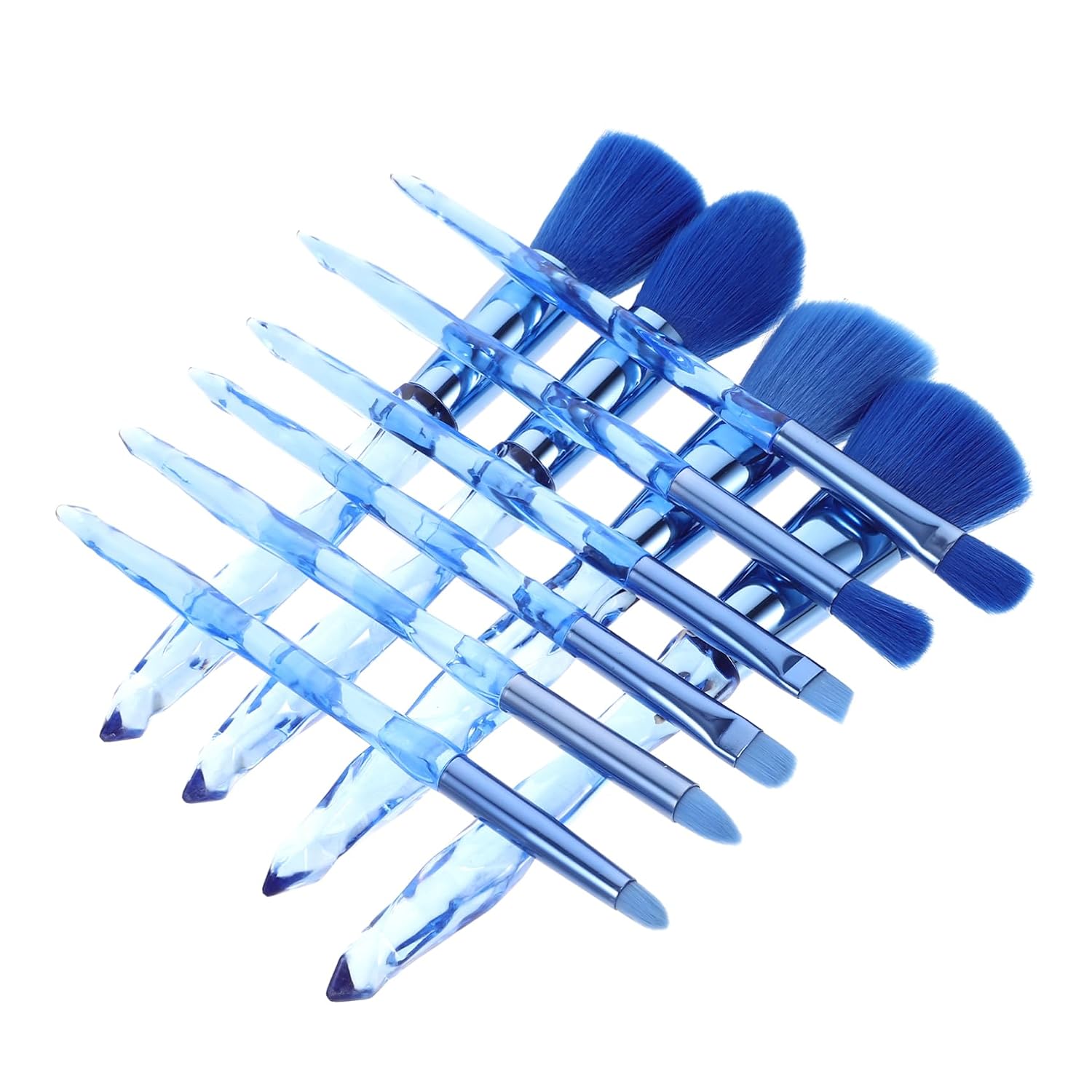 Healeved 10pcs Makeup Brush Set Face Brush Eyeshadow Powder Safe Cleaning Portable