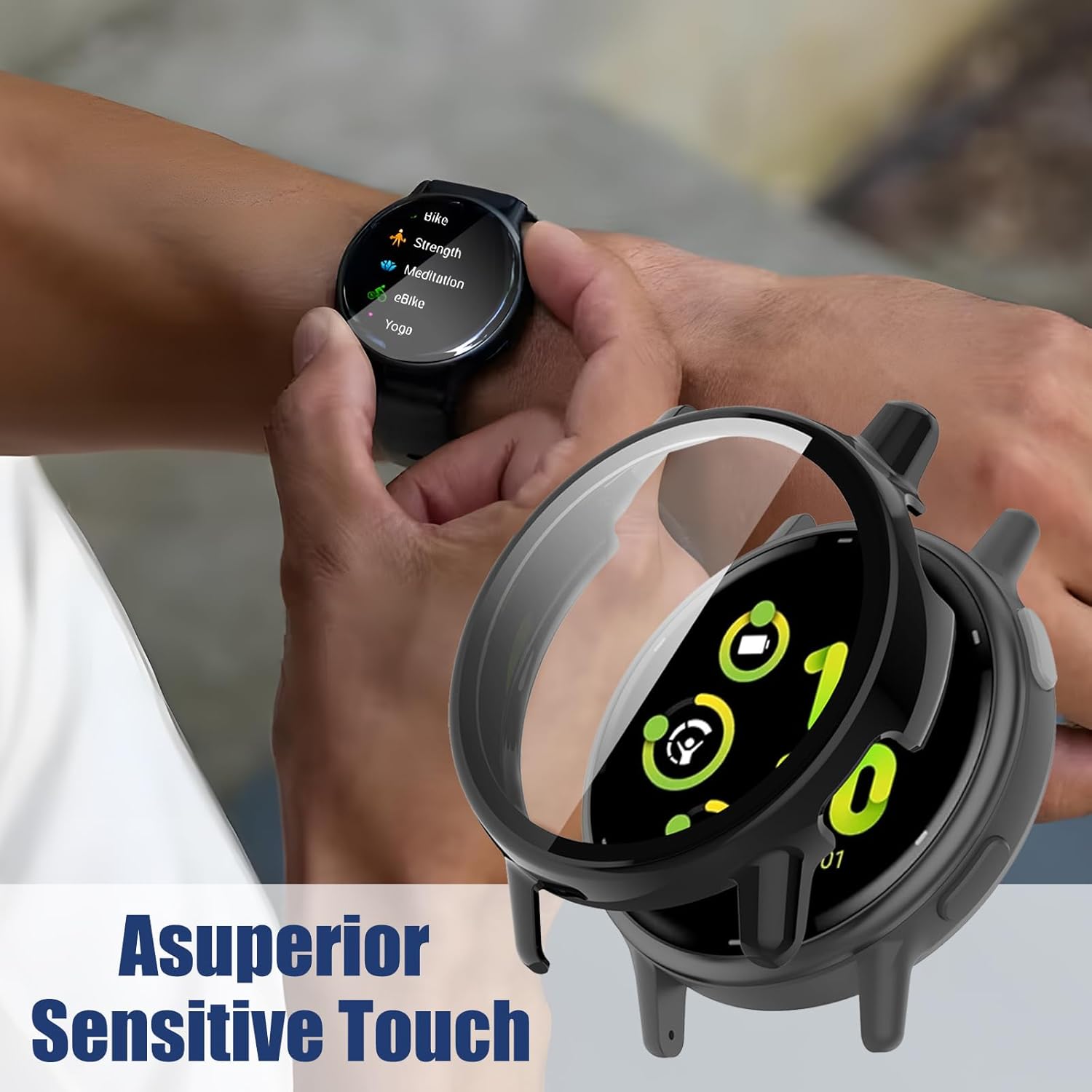 for vivoactive 5 Screen Protector Case [Full Covera], Hard PC