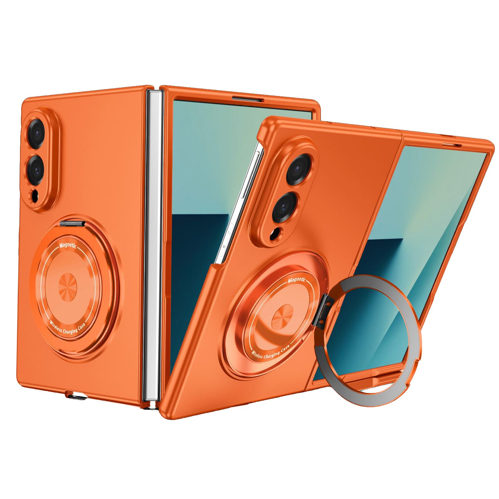 Magnetyczne Etui Do Samsung Galaxy Z Fold 8, Obrotowy Uchwyt Pierścienia