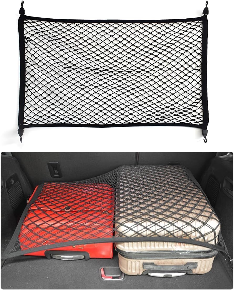 ZHANGJF Large Capacity Car Roof Cargo Cargo Net for Hyundai Ioniq 5 (2021-2025), Adjustable Elastic Car Boot Storage Mesh Trunk Storage Net Bag