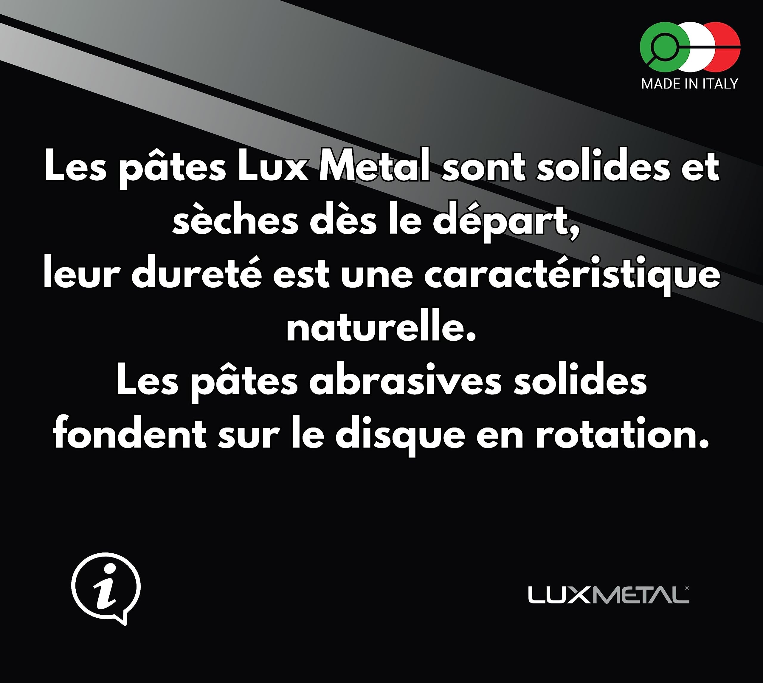 3 Pate a polir abrasive 350g A-B-C Fin Moyen Gros Kit de Polissage Metal Acier Inox Alu pour Aluminium laiton Metaux Nettoyage cuivre or argent Polish Chrome plexiglass Resine Epoxy Couteau