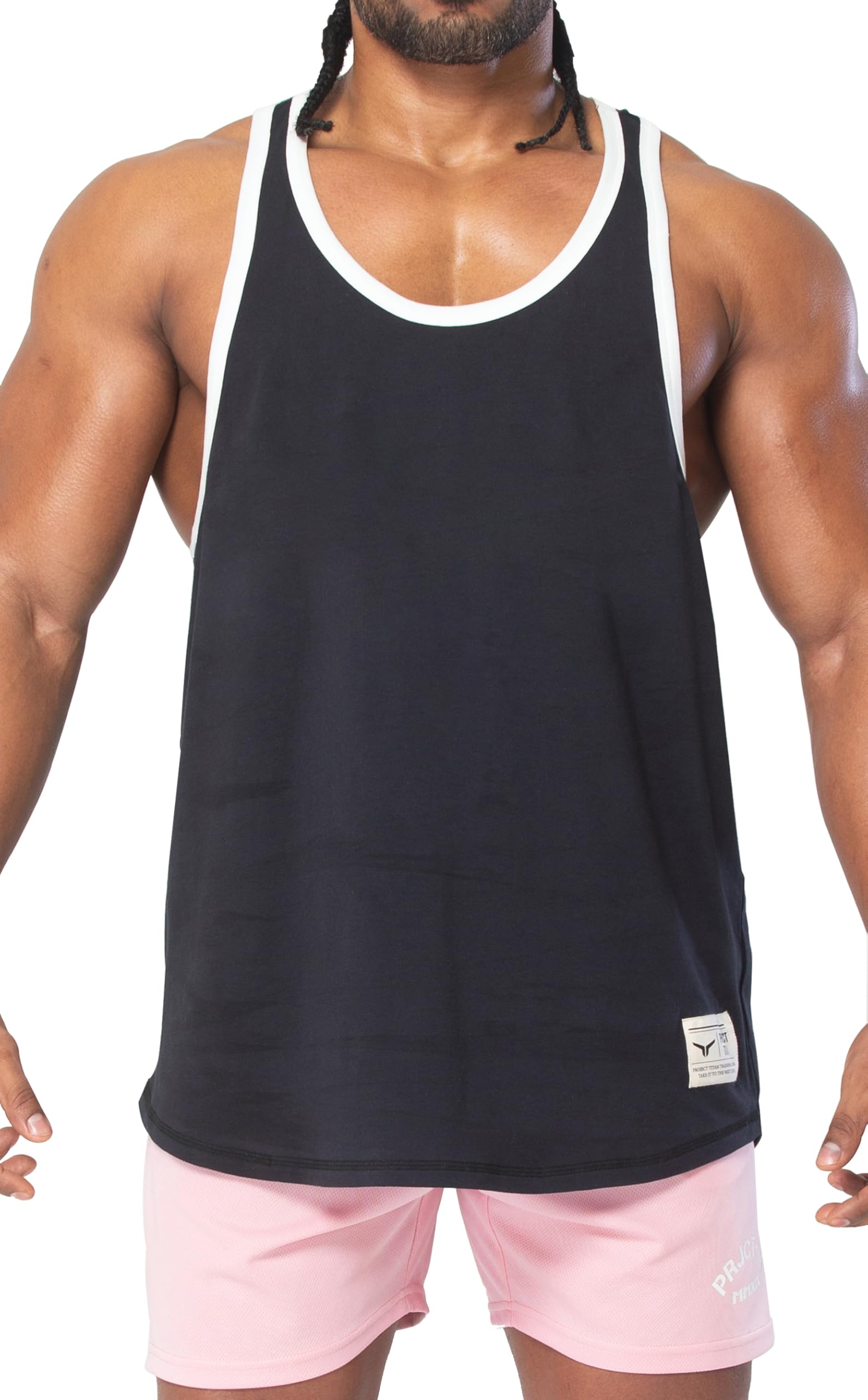 Project Titan Men's Bodybuilding Stringer Tank Top Sleeveless Gym Shirts