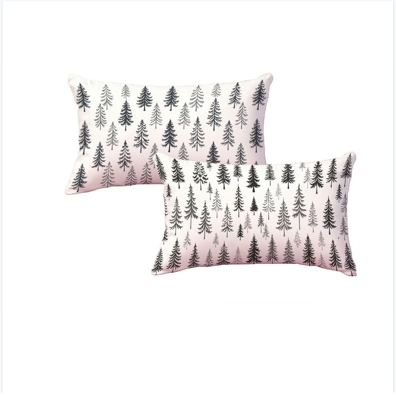 Hiver housse coussin 50x80cm Noël velours taie oreiller lit