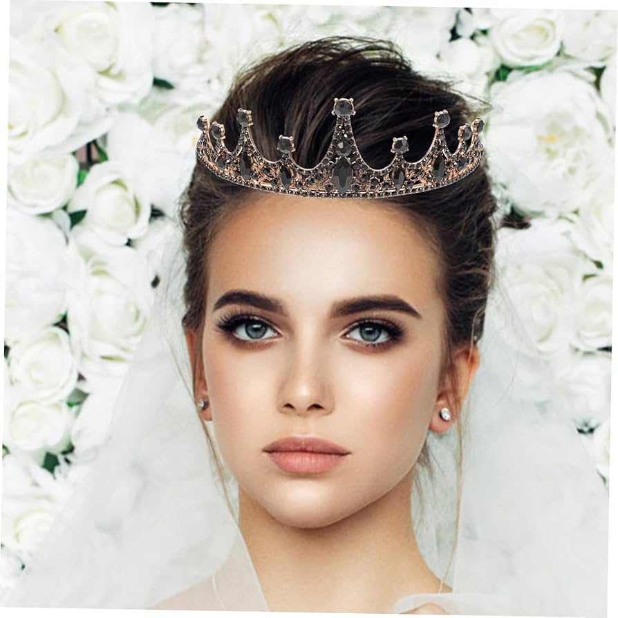 Amazon.co.jp: FRCOLOR 3個黒色バロック女冠 婚礼用ヘッドドレス