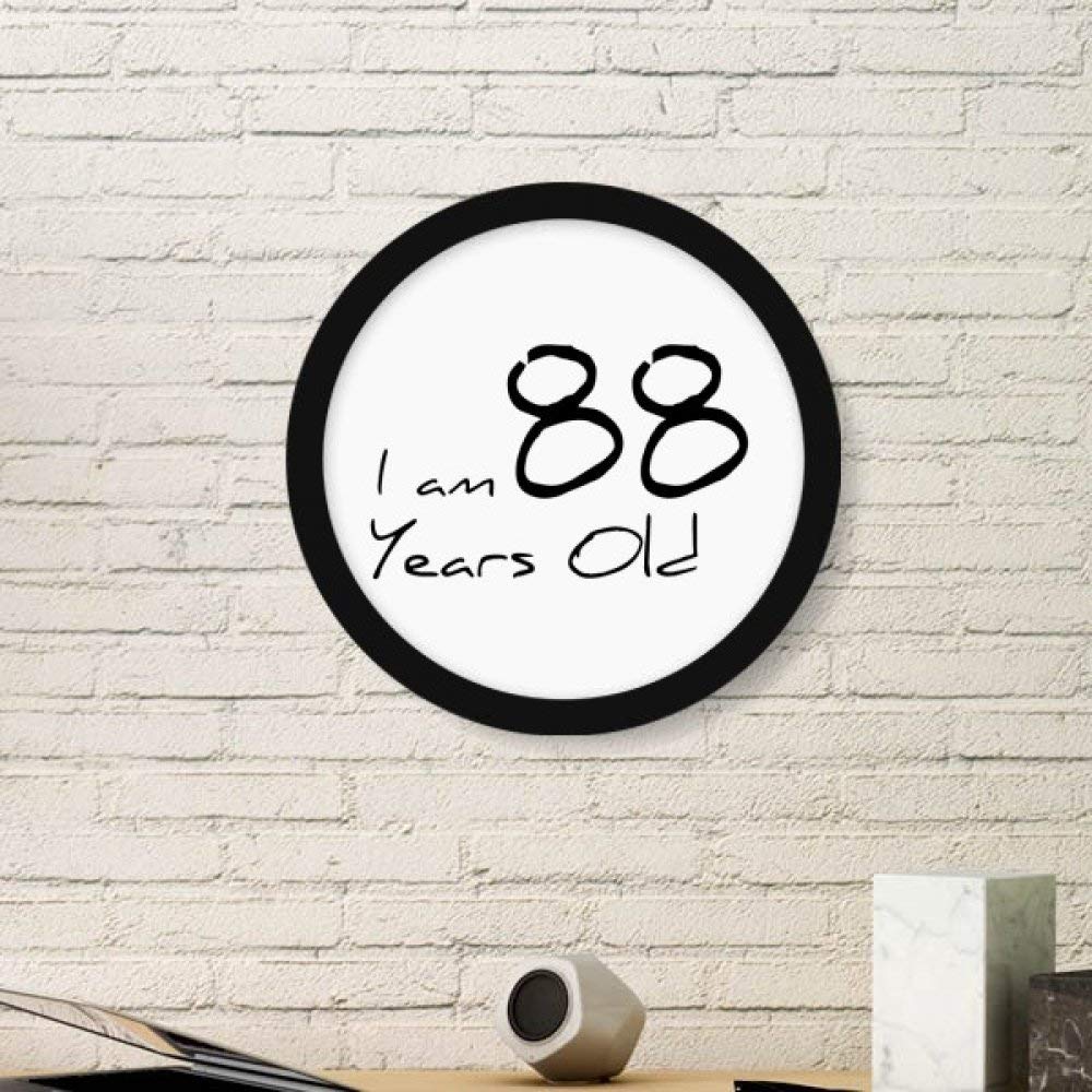 Cadre photo rond 88 ans peintures stickers muraux noirs