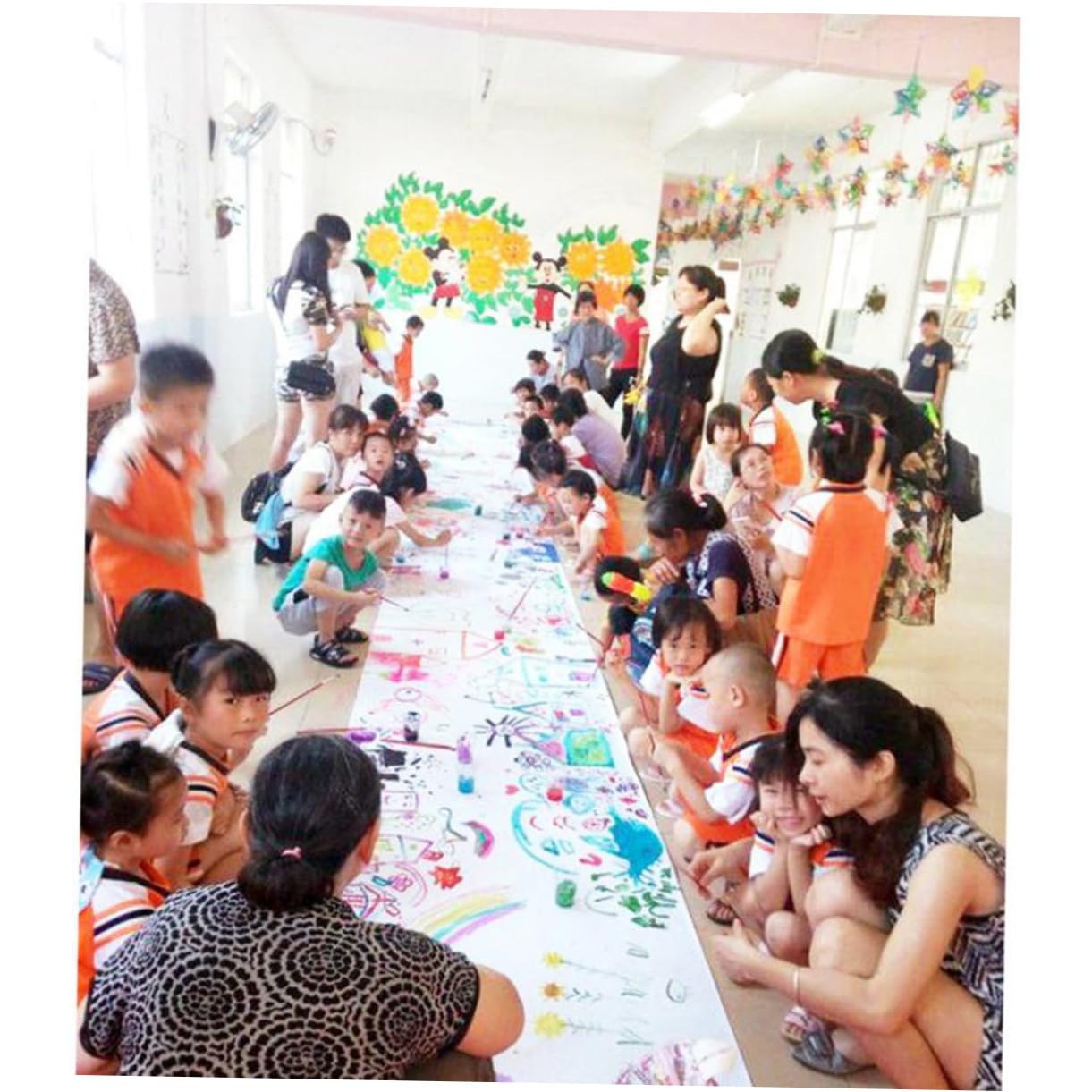 Veemoon Roll Drawing Paper Roll Versatile White Sketch Paper for Crafts Art Projects and School Use for Crayons Markers Colored Pencils and Paint