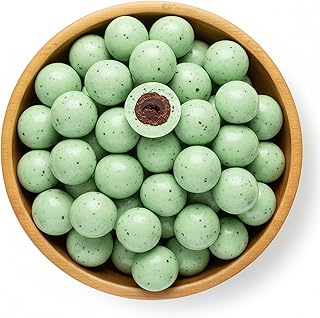 NY Spice Shop Cafe Mint Espresso Beans - 8 Ounce Bulk Chocolate Covered Espresso Beans Candy - Party Favor Chocolate Snacks Candy Gift, Stocking Stuffers & Holiday Treats