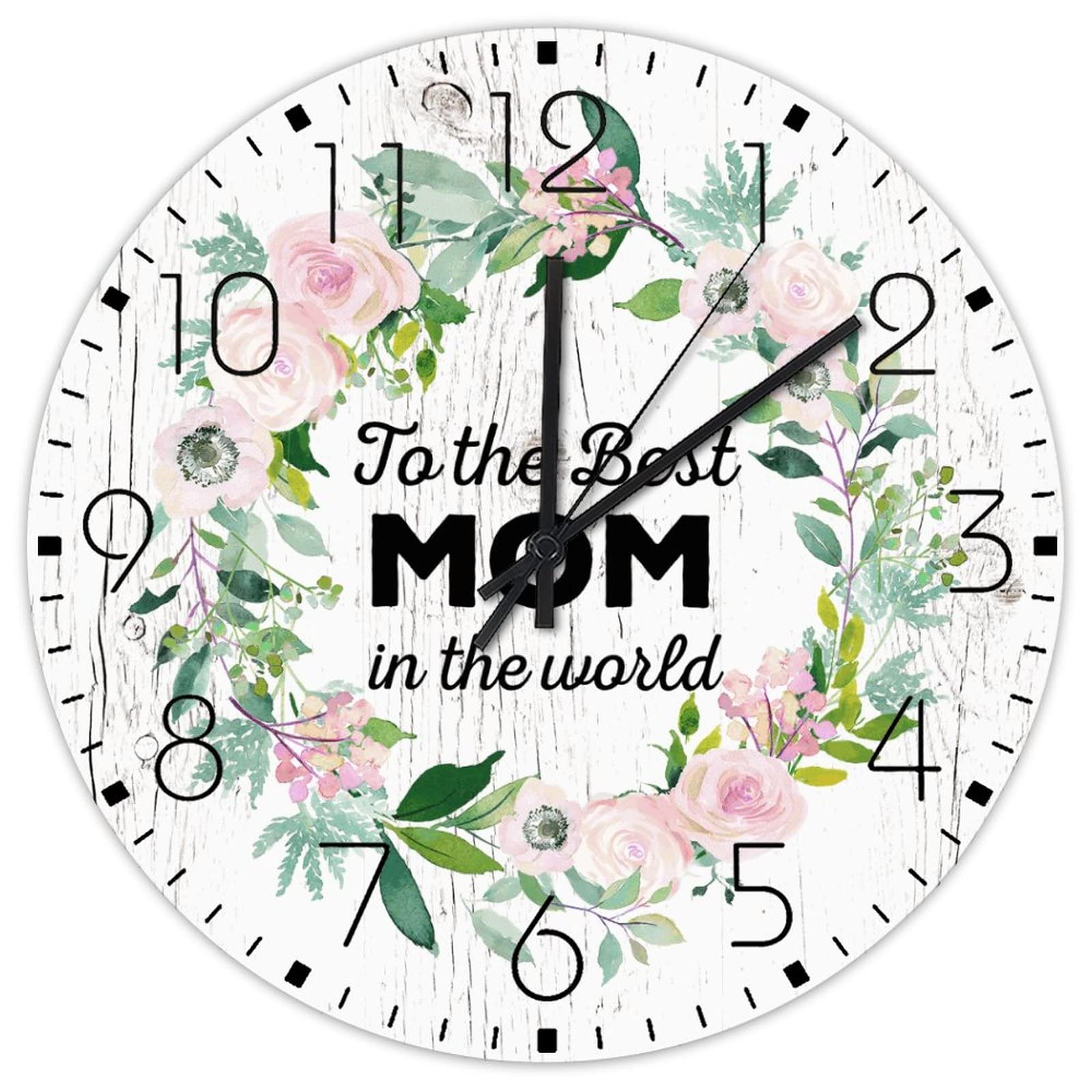 Horloge murale ronde double face en bois pour sublimer le salon ou un restaurant retro
